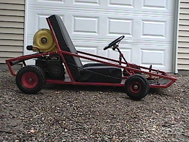 Go Kart Seat On Go Kart: Fully Supported Seat Section, Along With Comfortable Back Section
